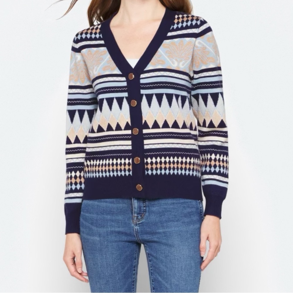 BOBEAU
Harlow Jacquard Cardigan